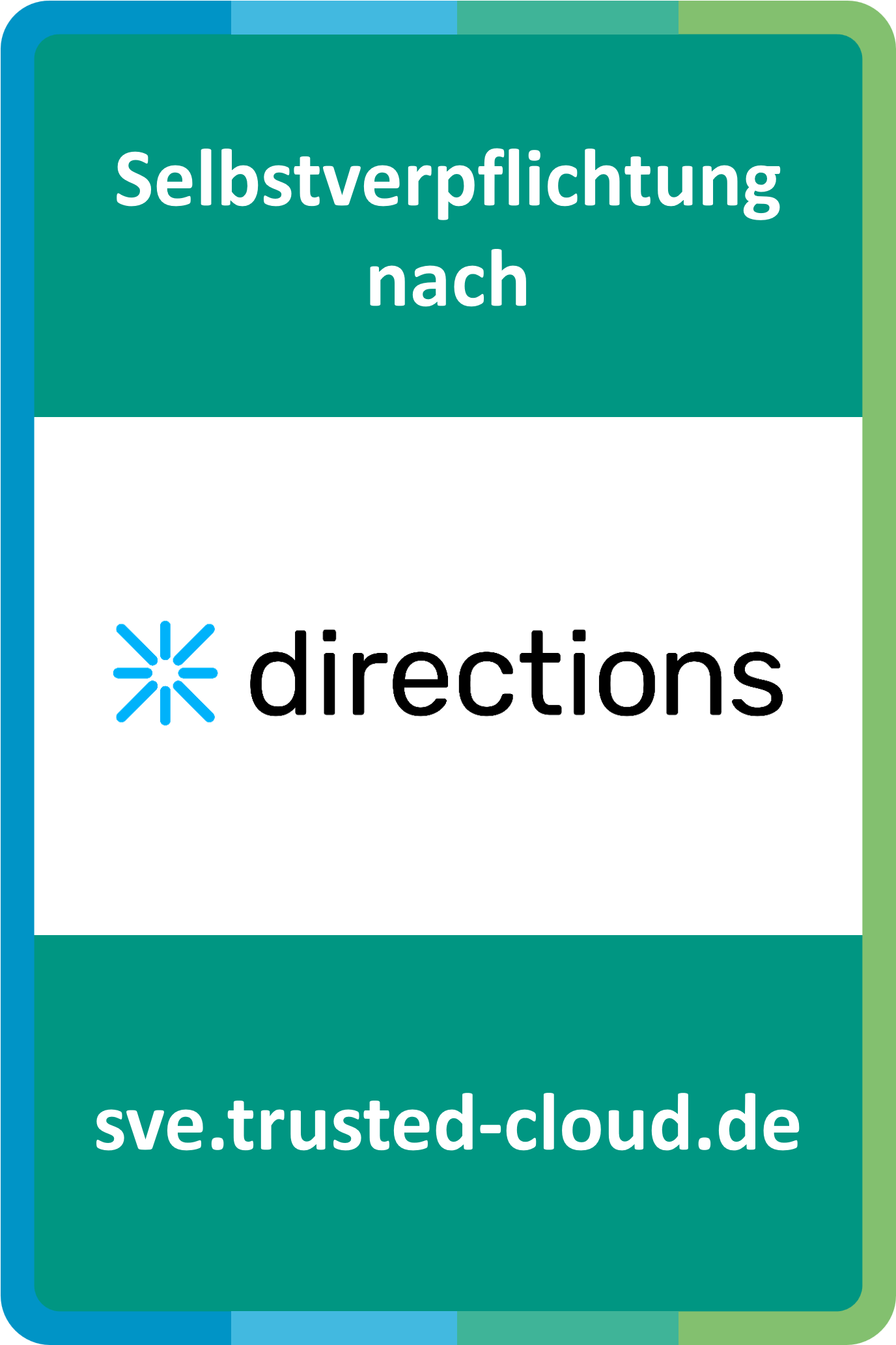 Selbstverpflichtungserklärung directions — Trusted-Cloud-Register Nr. 005